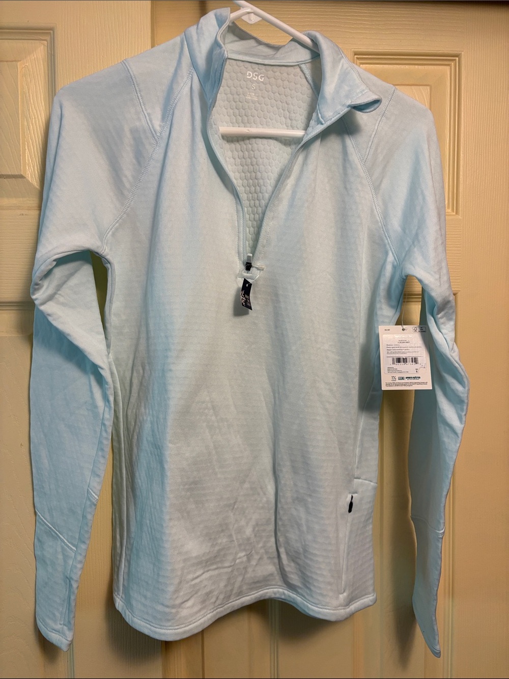 DSG light green Run Grid 1/4 Pullover